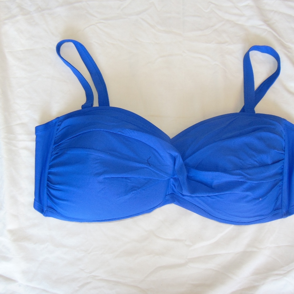 Swimsuit Swim Wear Plus Size Swim Sexy Blue Top